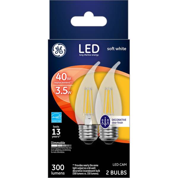 Photo of 2-Pack 3.5-Watt LED Soft White Dimmable CAM Light Bulbs