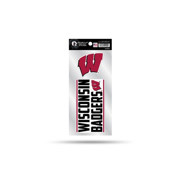 Photo of Wisconsin Badgers Double Up Die Cut Decal