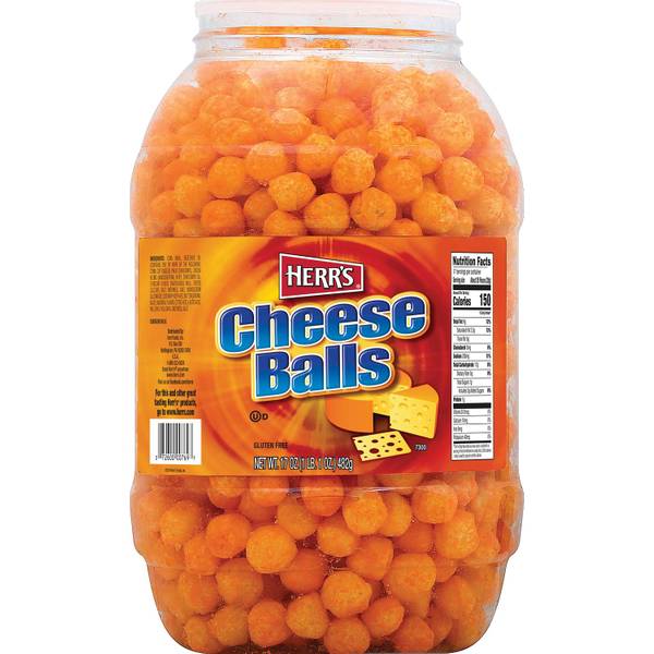 Herr's 17 oz Cheese Ball Barrel - 6043 | Blain's Farm & Fleet