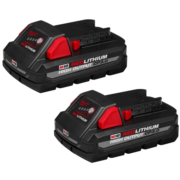 レッドアンドブルー RED&BLUEリートフェルト リプロダクト Milwaukee 2-Pack M18 REDLITHIUM HIGH OUTPUT CP3.0 Battery - 48-11