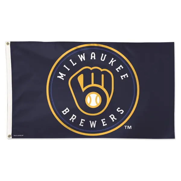  MLB Milwaukee Brewers Team Color and Logo Door Banner