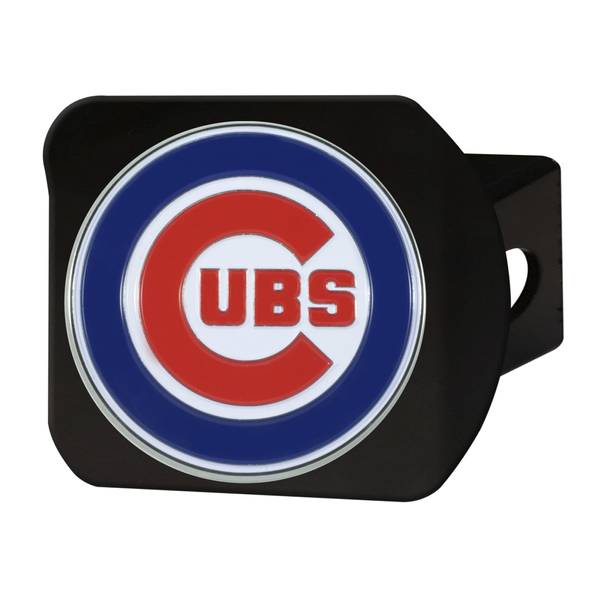 Chicago Cubs Color Hitch Cover - Black