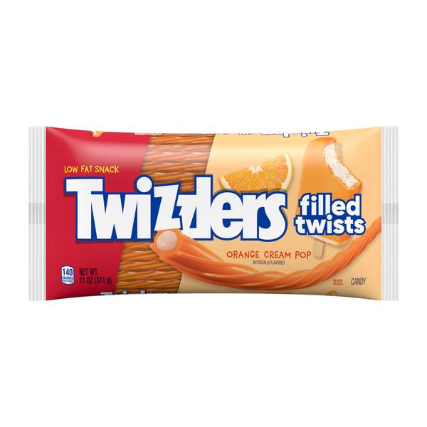 Photo of 11 oz Filled Twists Orange Cream Pop Chewy Candy