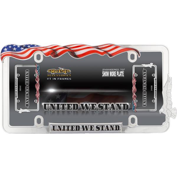 Photo of United We Stand Chrome License Plate Frame
