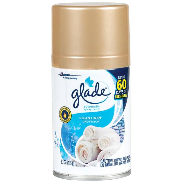 Glade Spray Refill, Automatic, Clean Linen - 6.2 oz
