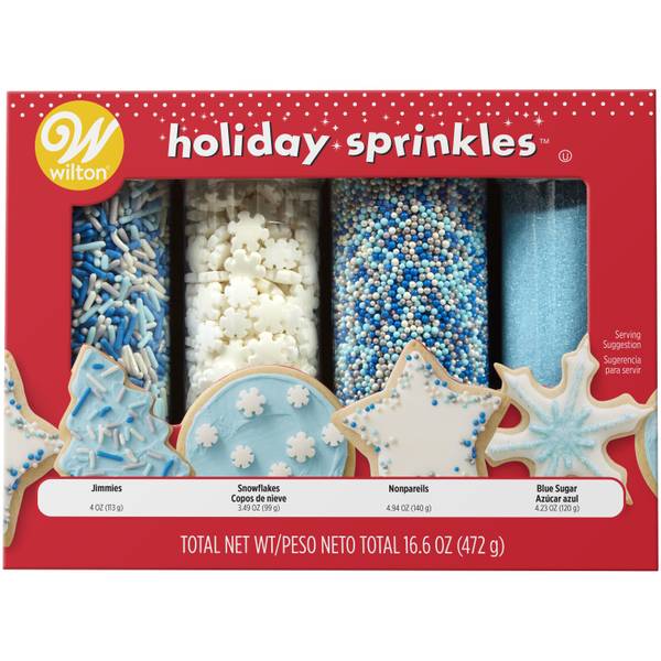 Wilton 4 oz Pearlized Snowflake Sprinkles Mix