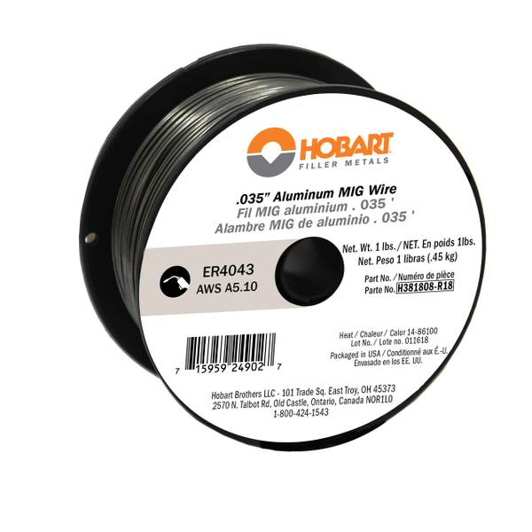 0.035-Inch Hobart H383808-R18 1-Pound ER5356 Aluminum Welding Wire