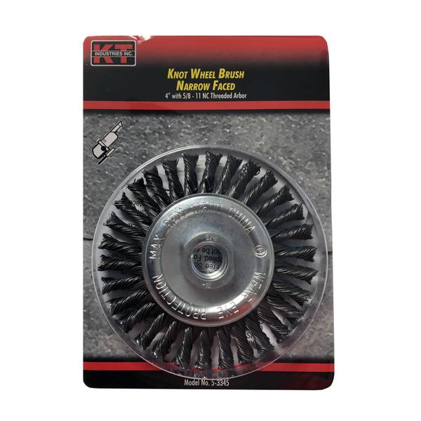 Photo of 4" Narrow Faced Knot Wheel Brush