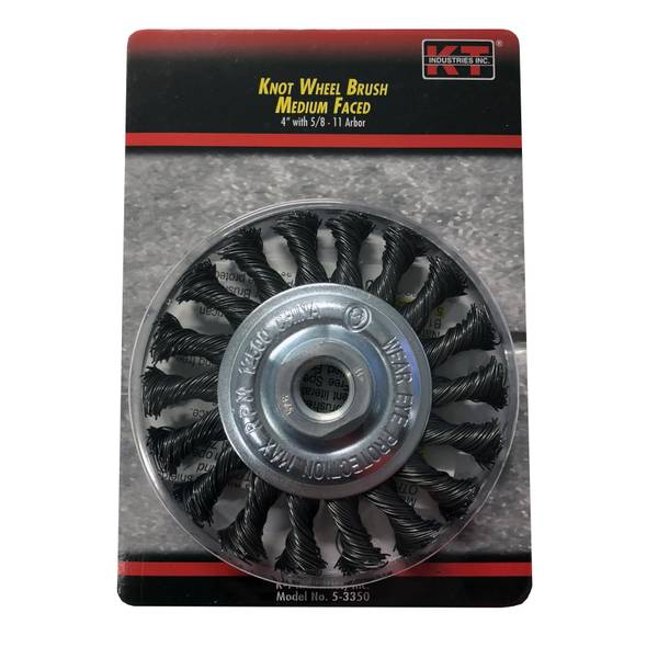 Photo of 4" Medium Faced Knot Wheel Brush
