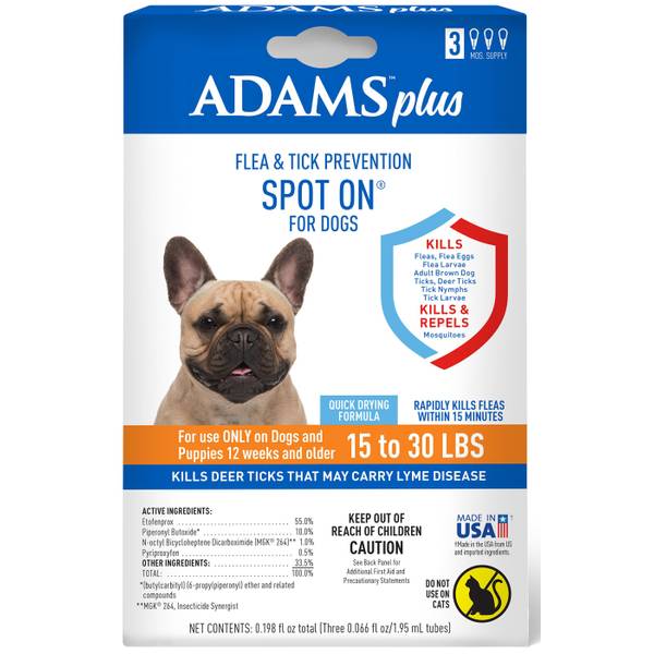 Adams Plus Medium Dogs Flea and Tick Prevention Spot On - 100542204 ...