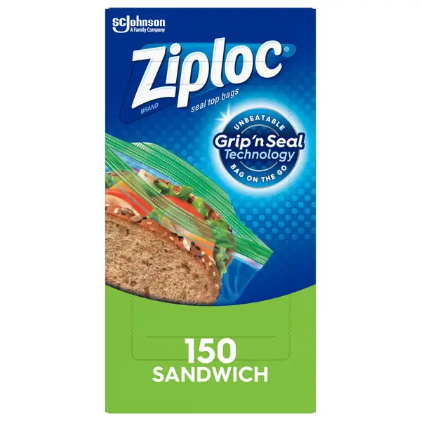 Ziploc Sandwich Bags (150 bags x 2 = 300 bags), Clear