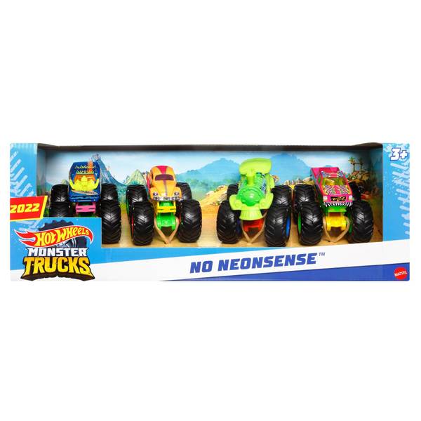 hot wheels monster jam 4 pack