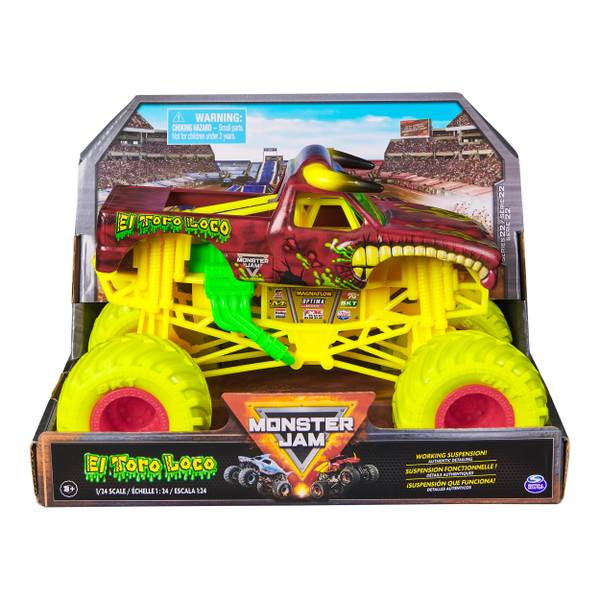 Hot Wheels Monster Trucks Creature 3-Pack, 3 Toy Trucks For Kids 3 Years  Old & Up