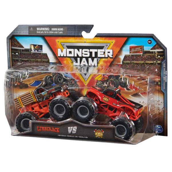 Monster Jam: Official 1:64 Scale Die-Cast Monster Trucks 2-Pack Assort