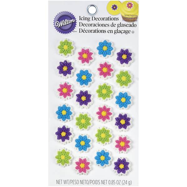 Wilton Mini Flower Icing Decorations 7101230 Blain's Farm & Fleet