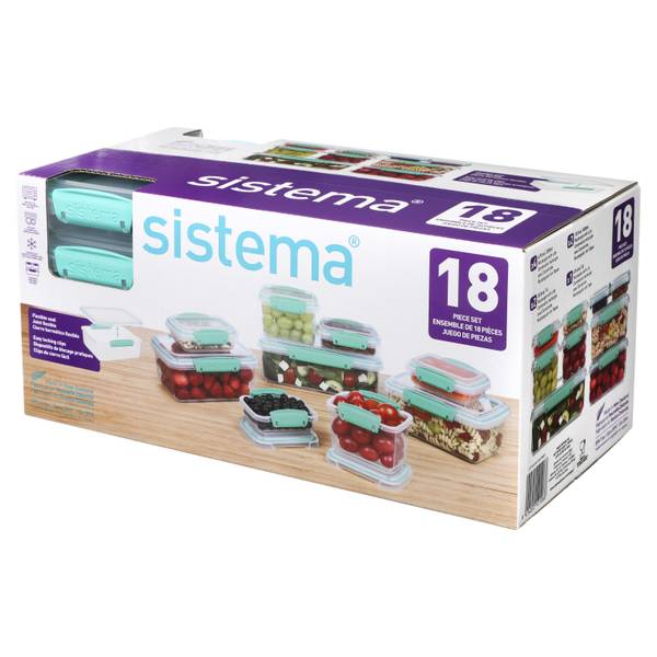 Sistema KLIP IT Accents Collection 20-pc. Food Storage & Meal Prep Container  Set