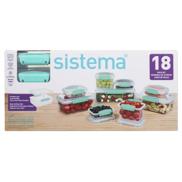 Sistema Klip It 12-Piece Rectangular Containers - 6 pack