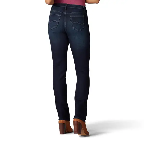 riders by lee mid rise straight leg pants