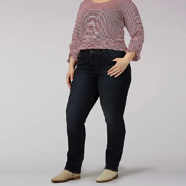 lee riders mid rise straight leg jeans