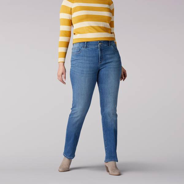 Lee Women's Plus Size Flex Motion Straight Jeans - 103088936-18W