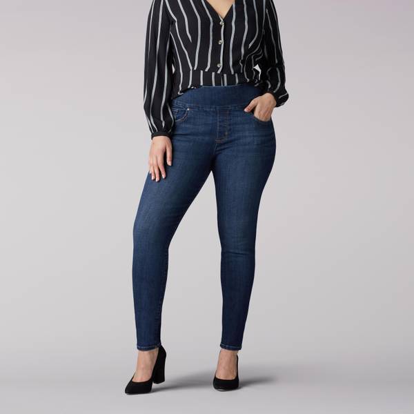 lee pull on jeans plus size