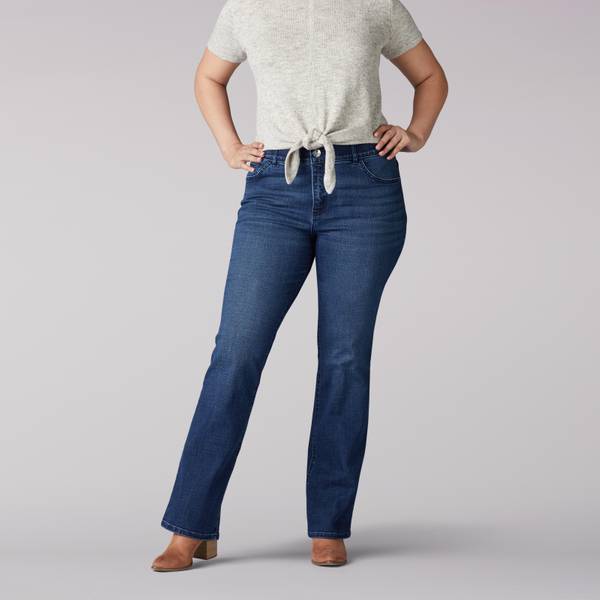 womens plus size stretch bootcut jeans