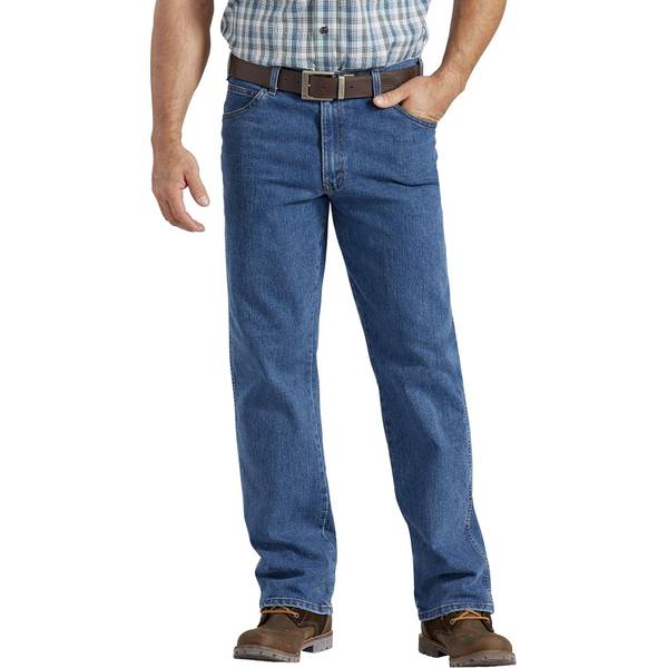Dickies Men's Active Waist 5-Pocket Flex Performance Denim Jeans ...