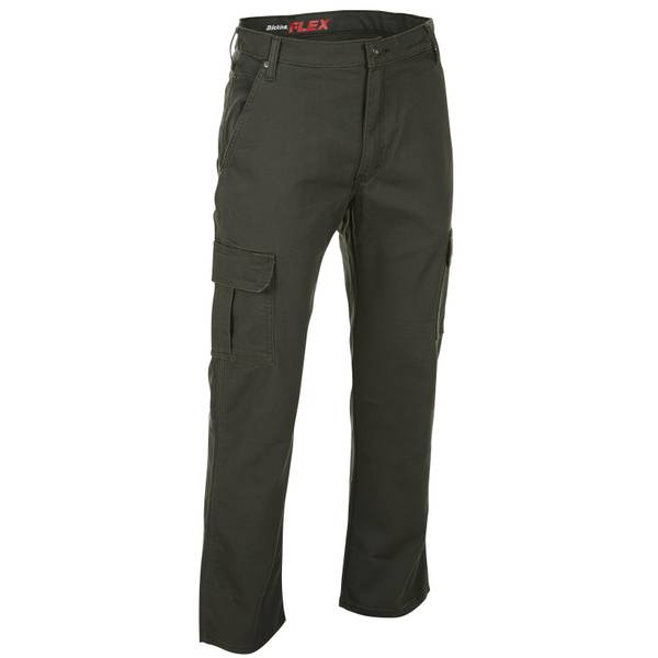 Dickies Men's FLEX Regular Fit Tough MaxDuck Cargo Pants, Olive Green ...