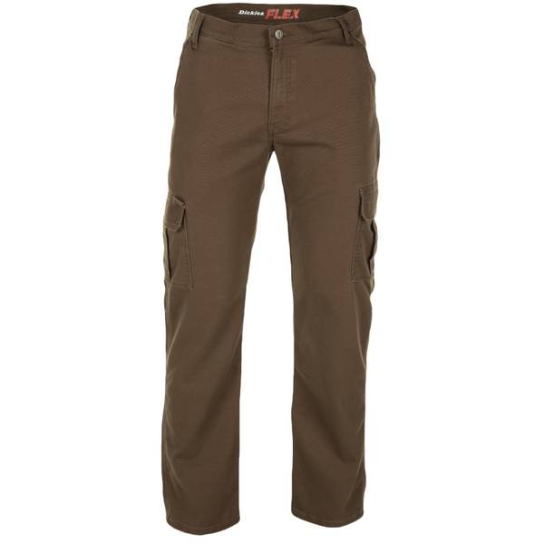Dickies Men's FLEX Regular Fit Tough MaxDuck Cargo Pants, Timber Brown ...