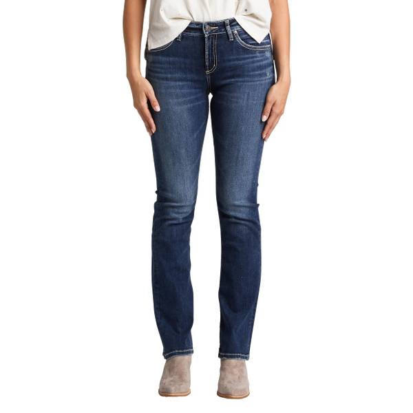 silver slim bootcut jeans