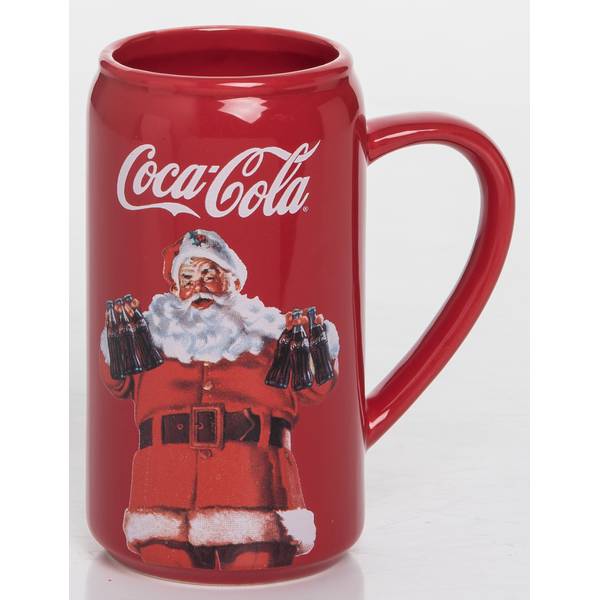 Transpac Imports Inc. 12 oz Santa with Coke Bottles Mug - V3493 | Blain