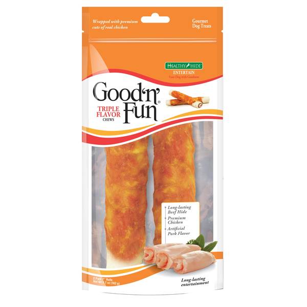 Good n fun outlet triple flavor dog treats