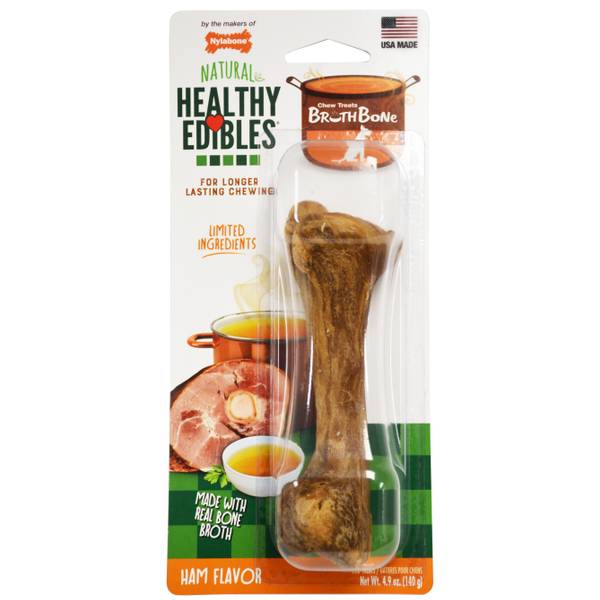 Nylabone Healthy Edibles Broth Bone Chew Treat NEBB303P Blain's