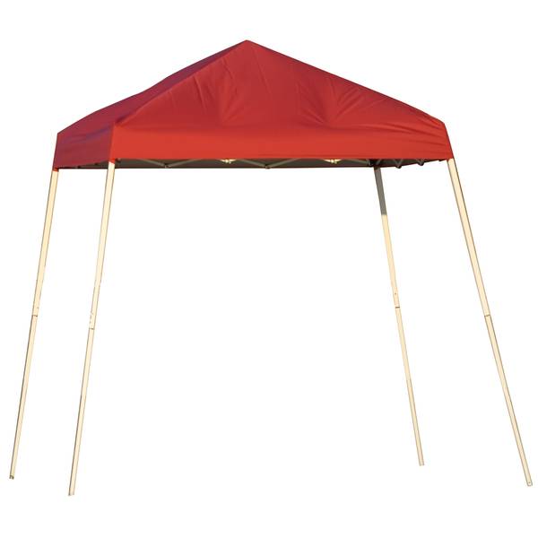 ShelterLogic 8'x8' Red Sport Series Pop Up Slant Leg Canopy 22578