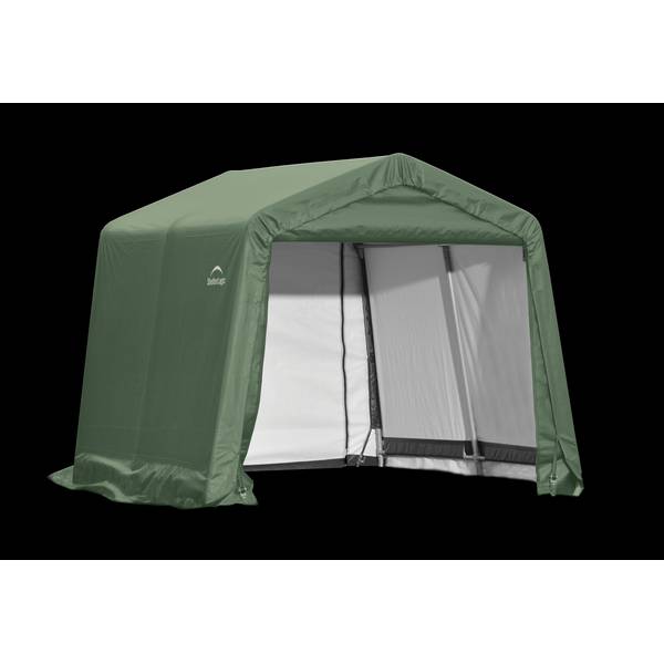 Green 8 x 16 x 8 ft. ShelterLogic ShelterCoat Peak Style Garage 