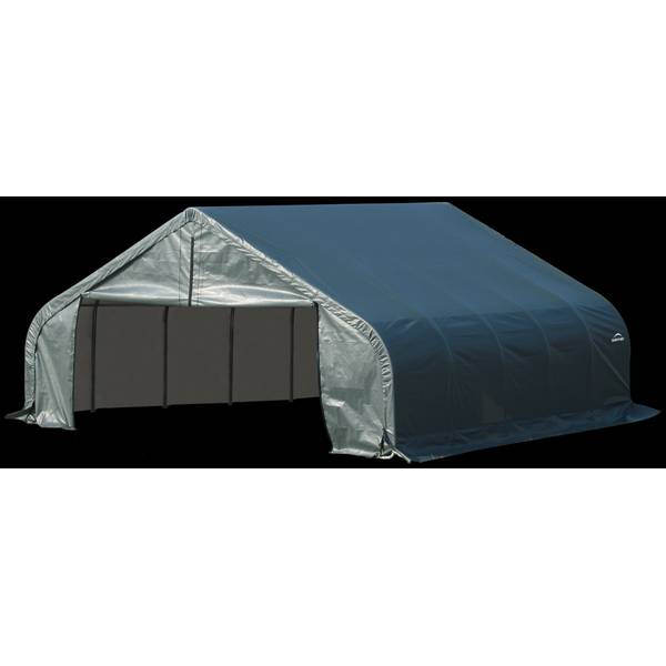 ShelterLogic 22'x24'x11' ShelterCoat Green Peak Style Garage