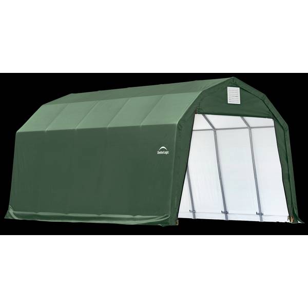 Shelterlogic Barn Shelter 12 x 20 x 9 Green Cover | Camping World