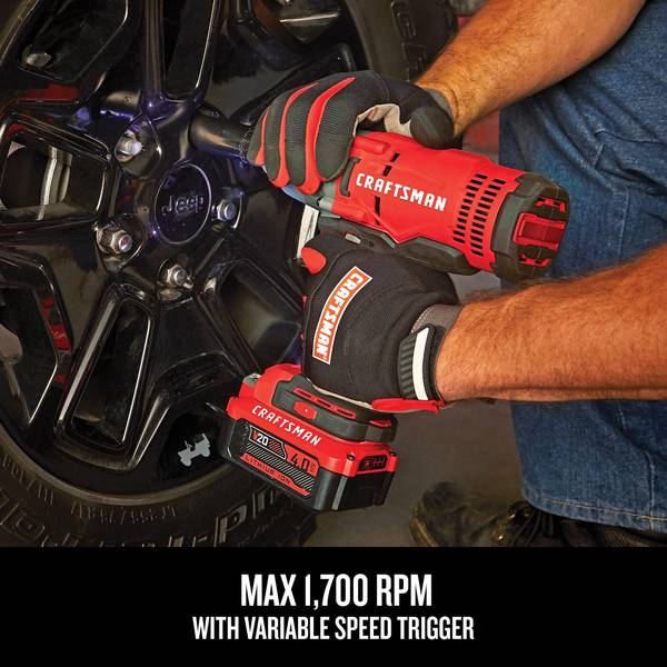 Craftsman V20 Cordless 1 2 Impact Wrench Kit CMCF900M1 Blain s Farm Fleet