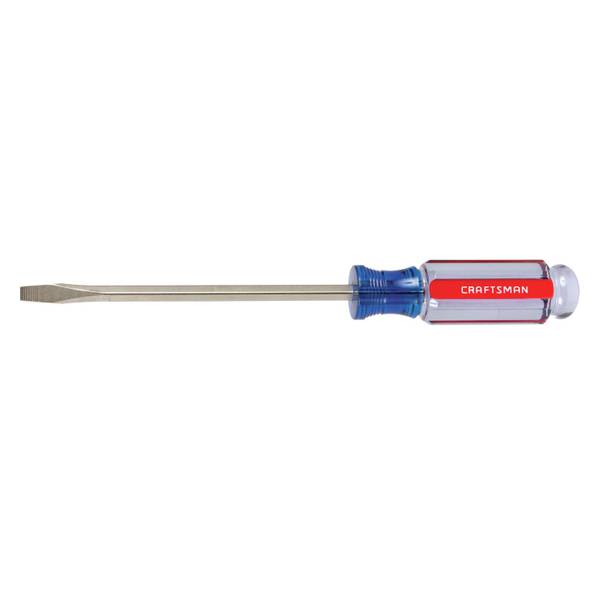 CRAFTSMAN Acetate Handle 1/4-in Slotted Screwdriver CRAFTSMAN Acetate Handle 1/4-in Slotted Screwdriver