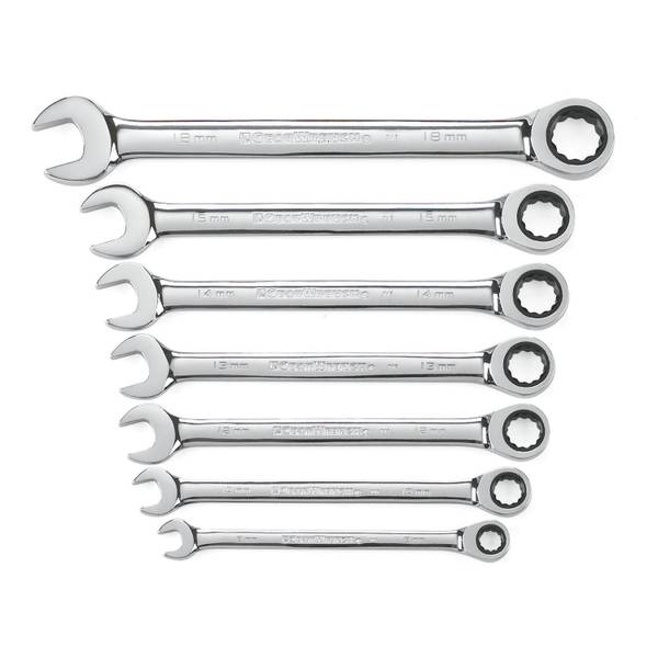 GearWrench 7-Piece 72-Tooth 12 Point Flex Head Ratcheting