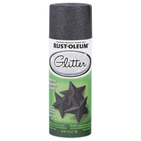 Rust-Oleum 10.25 oz Midnight Black Glitter Spray Paint 299424