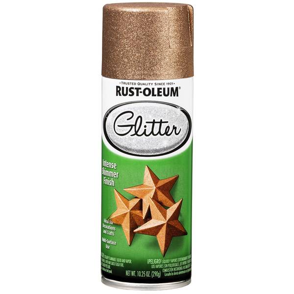 Rust-Oleum 344696 Specialty Glitter Spray Paint, Copper, 10.25 oz
