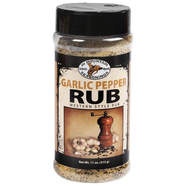 Hi Mountain Seasonings 11 oz Garlic Pepper Rub 00359 Blain's Farm