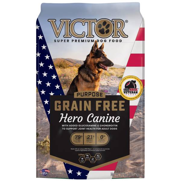 Victor 30 lb GrainFree Hero Canine Dry Dog Food 01302815 Blain's