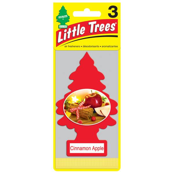 Little Trees 3Pack Air Fresheners, Cinnamon Apple U3S32038 Blain