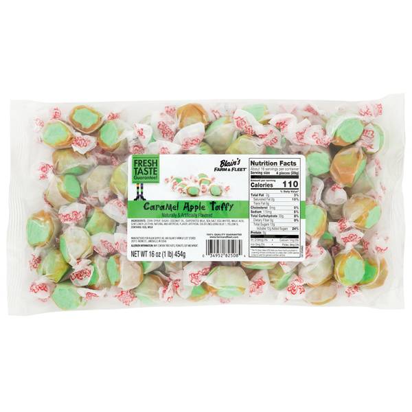 Blain's Farm & Fleet 16 oz Caramel Apple Taffy 702980 Blain's Farm