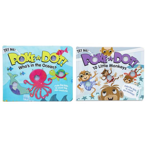 Melissa &Doug Poke-A-Dot Who's in the Ocean Interactive Board Book for Kids