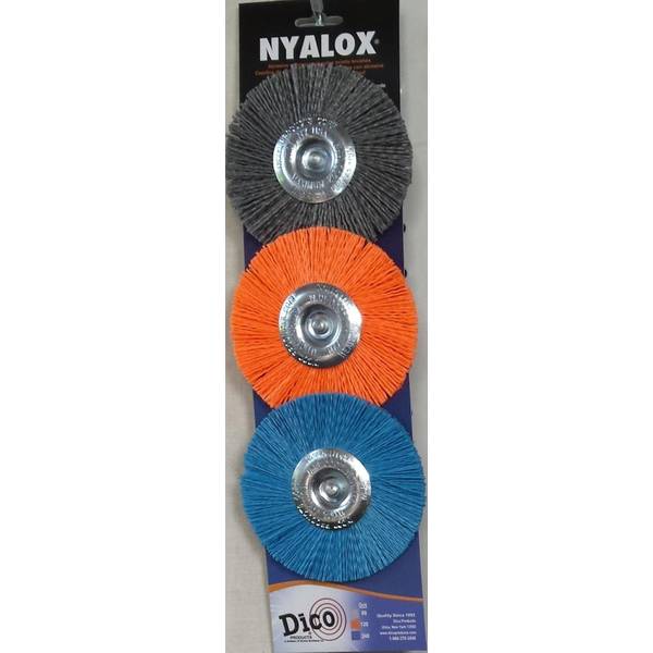 3 piece Nyalox 4 wheel brush kit 