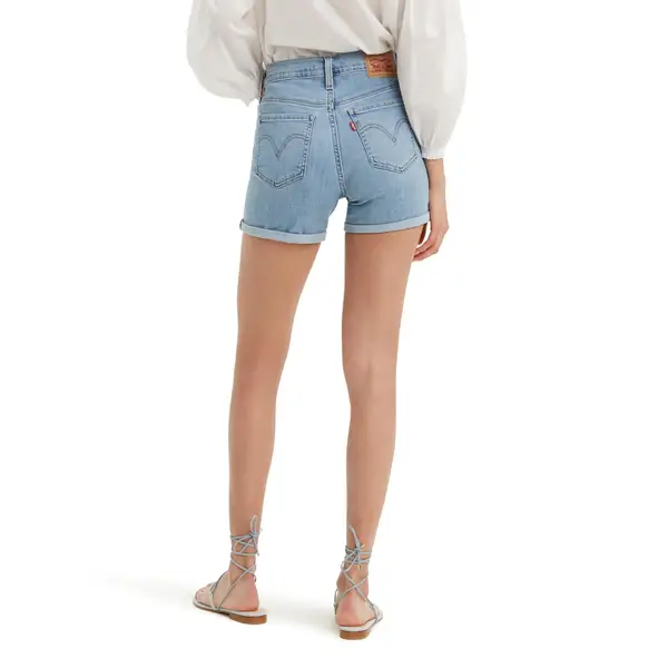 levi's women's mid length shorts