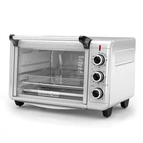 14 Qt. Black Air Fryer Toaster Oven Combo,4 Slice Toaster Convection A